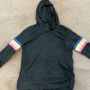 Old Navy size small hoodie. With color blocking on the sleeve.